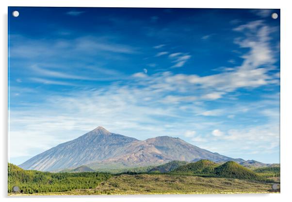 Mount Teide, Tenerife Acrylic by Phil Crean