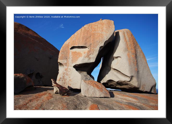 Remarkable Rocks. Framed Mounted Print by Boris Zhitkov