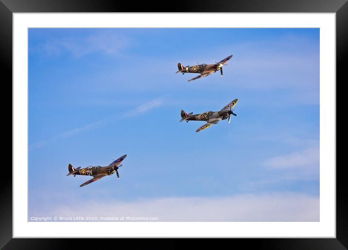 Triumph in the Skies Framed Mounted Print by Bruce Little