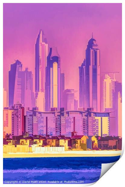 Architecture Of Dubai Art Print by David Pyatt