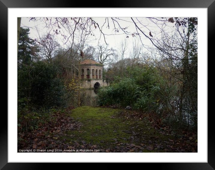 The Roman Boathouse in Birkenhead Park Framed Mounted Print by Photography by Sharon Long 