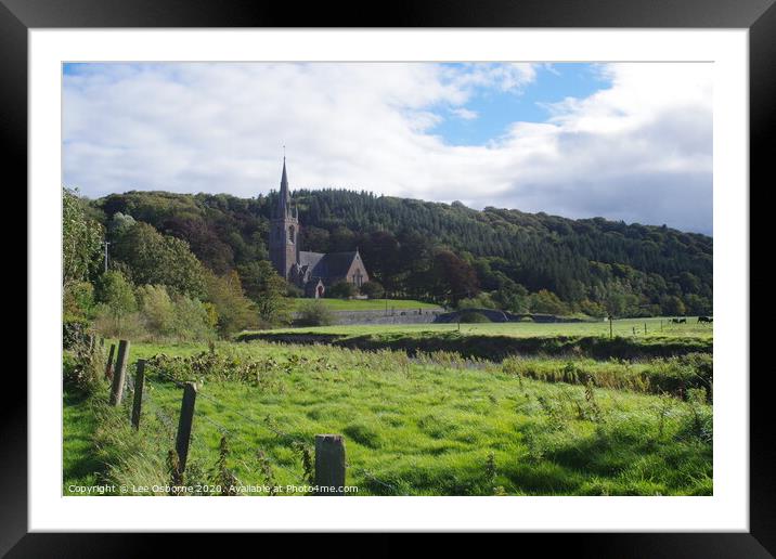 St Mary of Wedale and Heriot Church, Stow Framed Mounted Print by Lee Osborne
