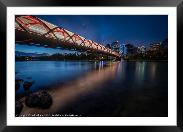 Peace Bridge Framed Mounted Print by Jeff Whyte