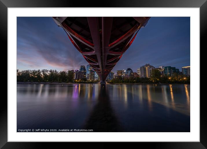 Peace Bridge Framed Mounted Print by Jeff Whyte