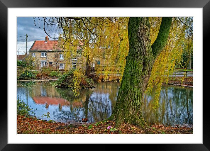 Clayton Village Pond Framed Mounted Print by Darren Galpin