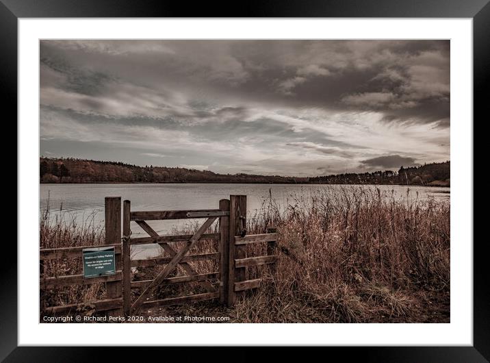 Autumn arrives at Fewston Framed Mounted Print by Richard Perks