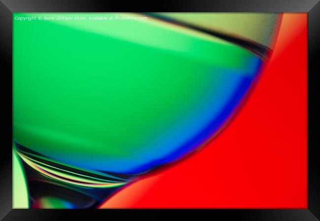 Glass and Colors. Framed Print by Boris Zhitkov