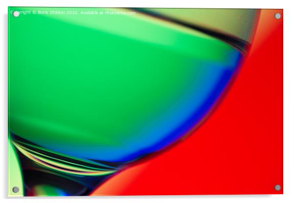 Glass and Colors. Acrylic by Boris Zhitkov