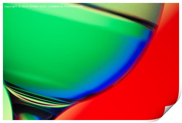 Glass and Colors. Print by Boris Zhitkov