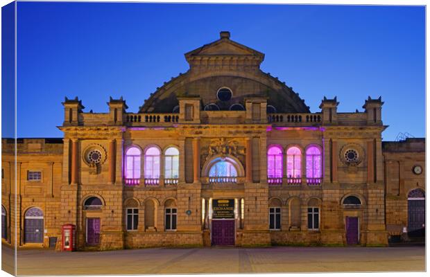 Doncaster Corn Exchange at Night Canvas Print by Darren Galpin