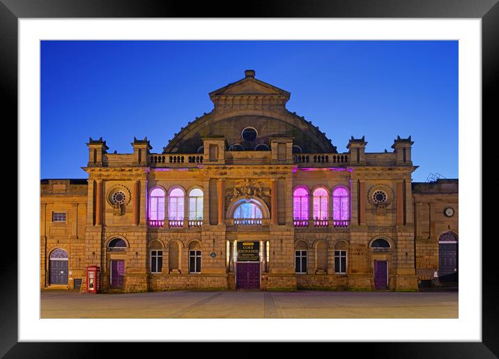 Doncaster Corn Exchange at Night Framed Mounted Print by Darren Galpin