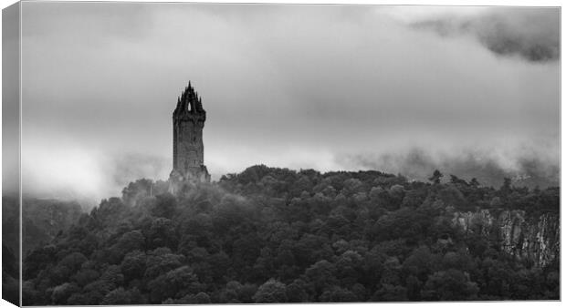 Wallace Monument, Stirling, Scotland.  Canvas Print by Tommy Dickson