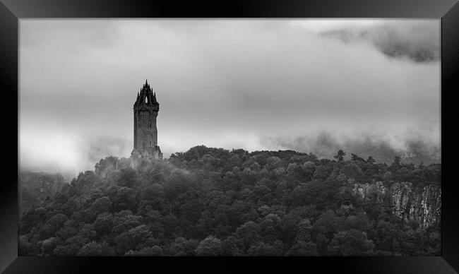 Wallace Monument, Stirling, Scotland.  Framed Print by Tommy Dickson