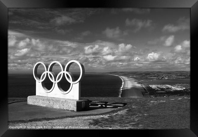 The Olympic Rings Framed Print by Nicola Clark
