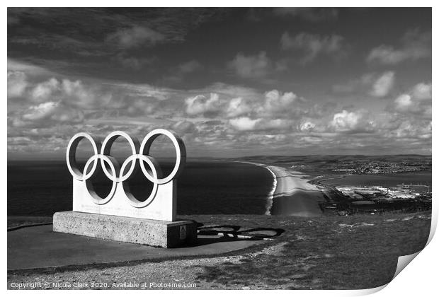 The Olympic Rings Print by Nicola Clark