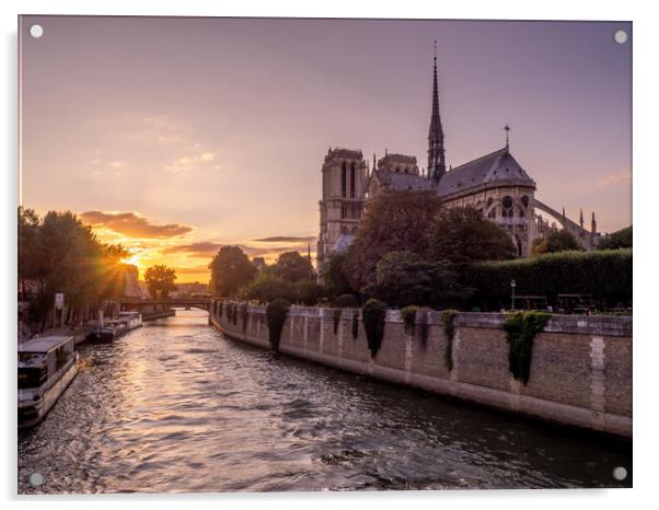 Notre Dame de Paris Acrylic by Jeff Whyte
