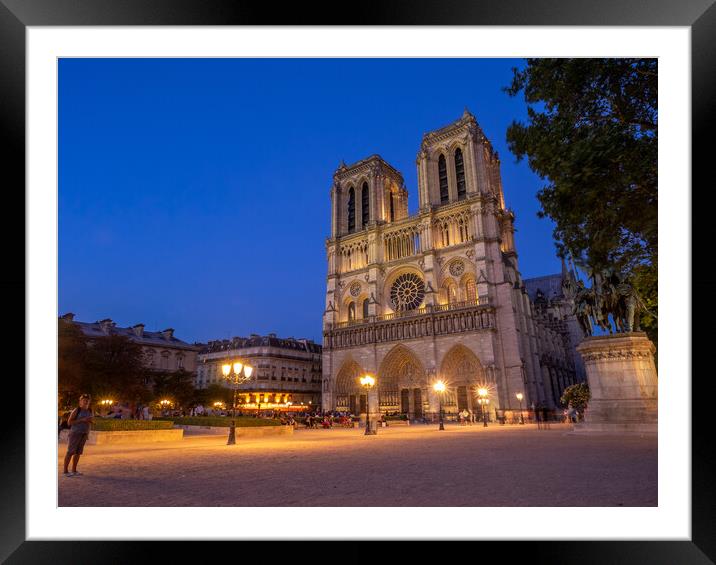 Notre Dame de Paris Framed Mounted Print by Jeff Whyte