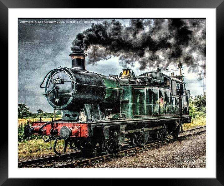 5637 Under Steam Framed Mounted Print by Lee Kershaw