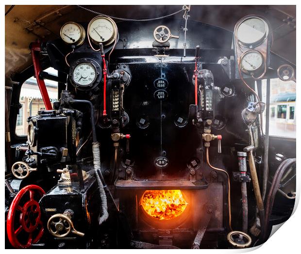 Steam Train Cab, Braveheart, 75014 Print by Maggie McCall