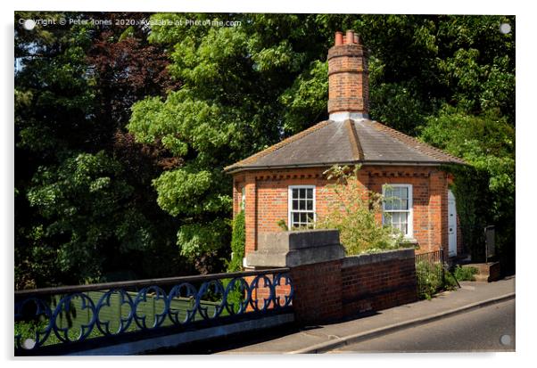 Cookham Bridge Toll House Acrylic by Peter Jones