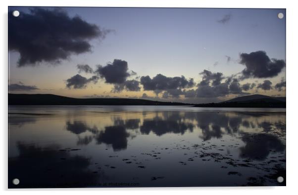 Evening Dingle bay Acrylic by barbara walsh