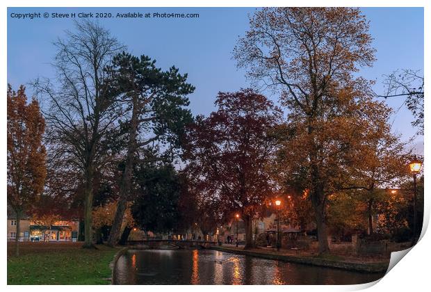 Bourton-on-The-Water Print by Steve H Clark