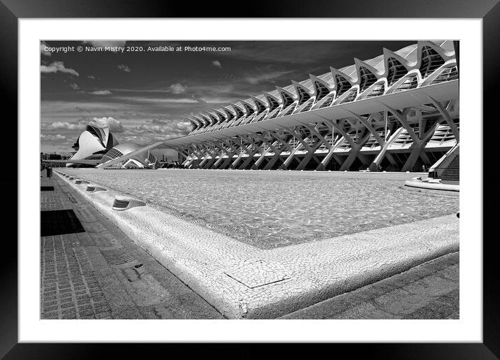 The City of Arts and Sciences, Valencia, Spain   Framed Mounted Print by Navin Mistry
