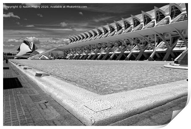 The City of Arts and Sciences, Valencia, Spain   Print by Navin Mistry