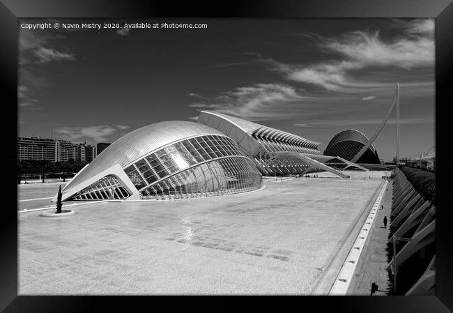 The City of Arts and Sciences, Valencia, Spain    Framed Print by Navin Mistry