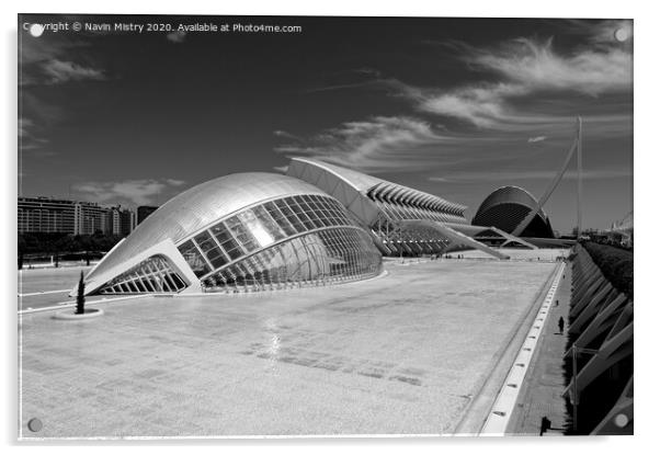 The City of Arts and Sciences, Valencia, Spain    Acrylic by Navin Mistry