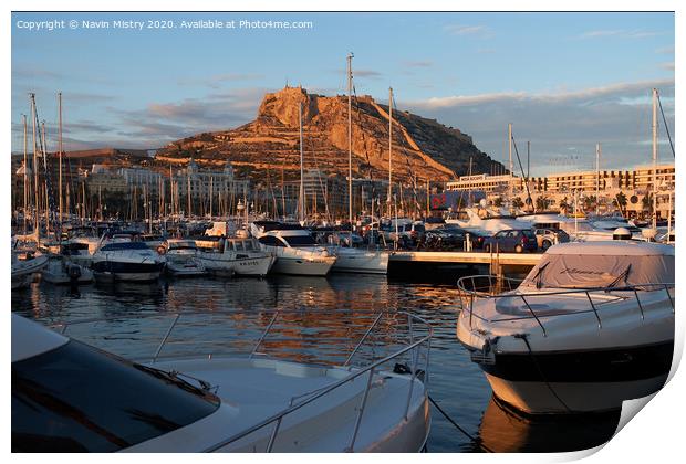 The Marina, Alicante, Spain   Print by Navin Mistry