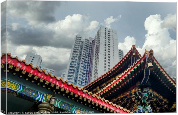 Wong Tai Sin temple in Hong Kong  Canvas Print by Sergio Delle Vedove