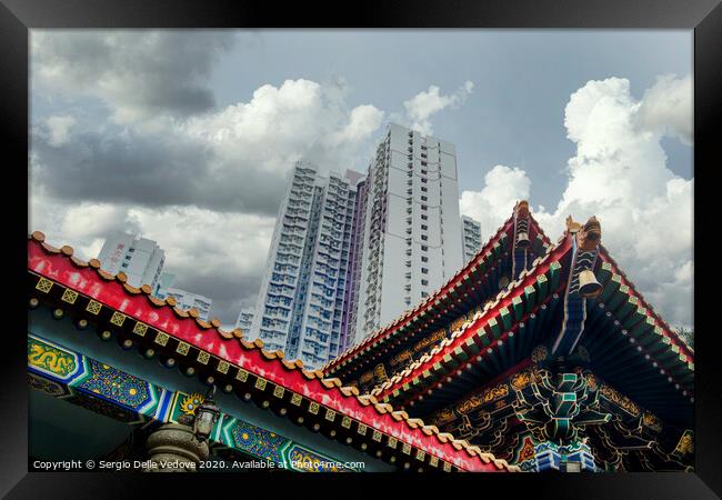 Wong Tai Sin temple in Hong Kong  Framed Print by Sergio Delle Vedove