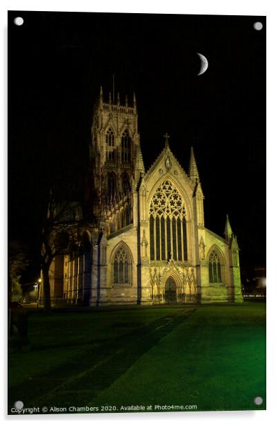 Doncaster Minster Acrylic by Alison Chambers