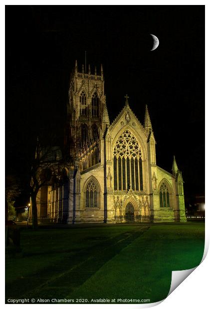 Doncaster Minster Print by Alison Chambers