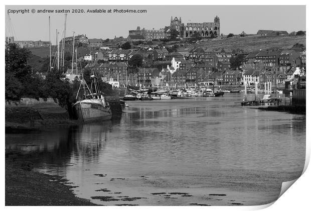 WHITBY TIDE Print by andrew saxton