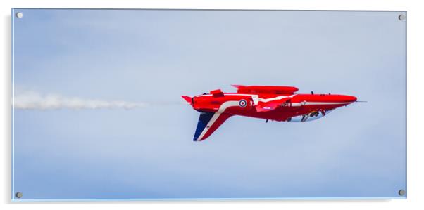 Red Arrow flying inverted Acrylic by Jason Wells