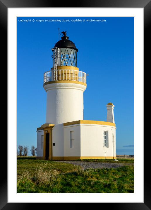 Chanonry Point Lighthouse Framed Mounted Print by Angus McComiskey