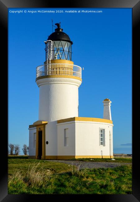Chanonry Point Lighthouse Framed Print by Angus McComiskey