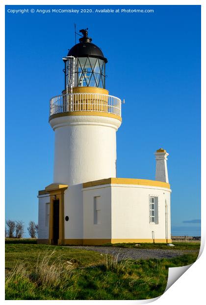Chanonry Point Lighthouse Print by Angus McComiskey