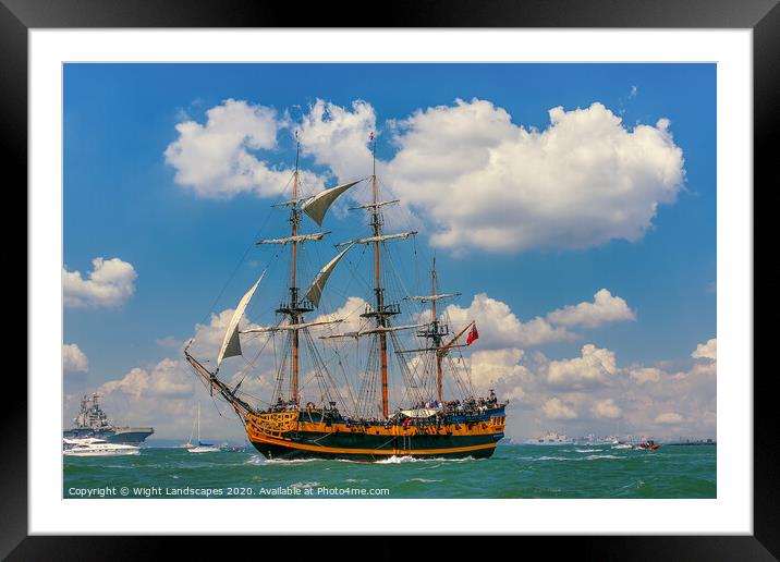 SV Grand Turk Framed Mounted Print by Wight Landscapes