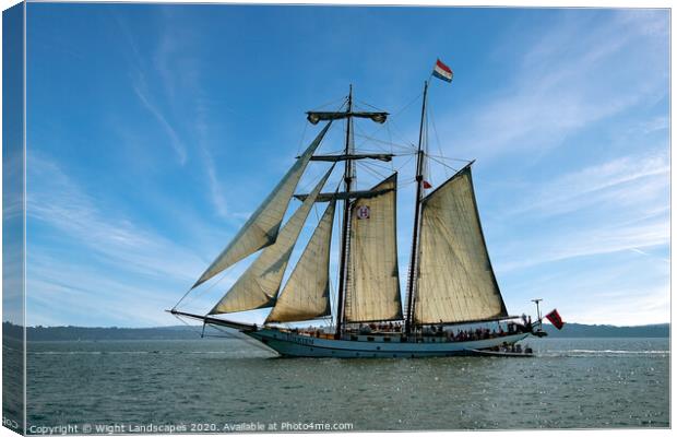 Flying Dutchman Canvas Print by Wight Landscapes
