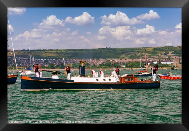 Steam Pinnace 199 Framed Print by Wight Landscapes