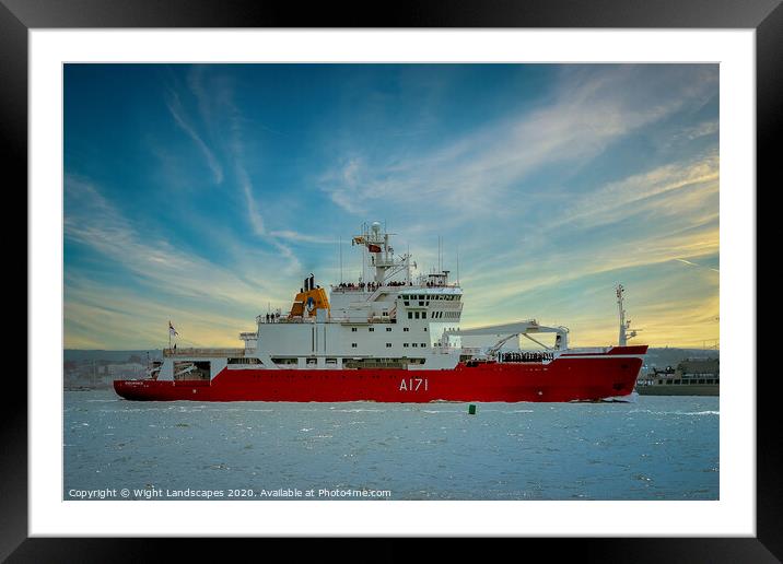 HMS Endurance A171 Framed Mounted Print by Wight Landscapes