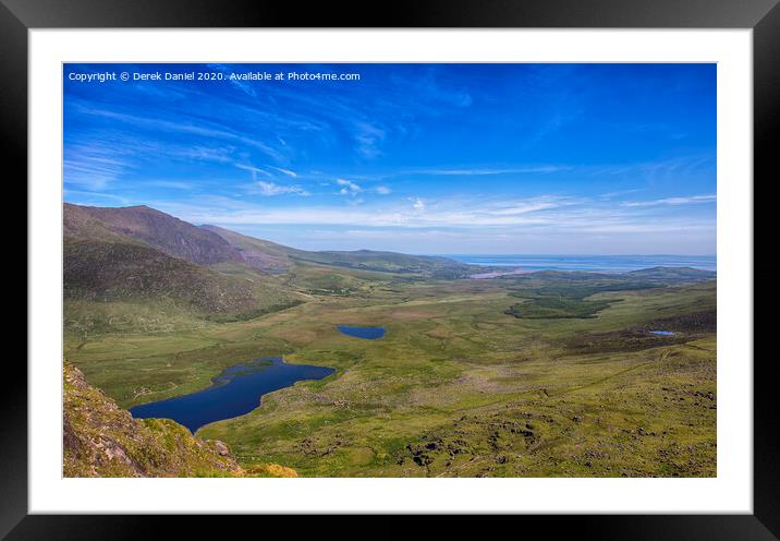 The View From Conor Pass Framed Mounted Print by Derek Daniel