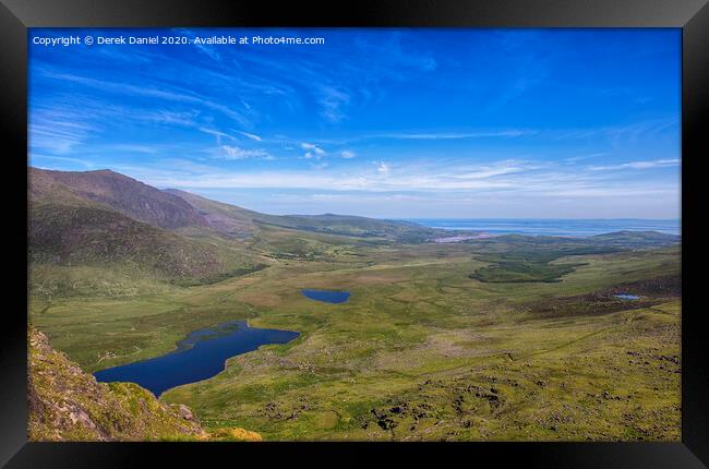 The View From Conor Pass Framed Print by Derek Daniel