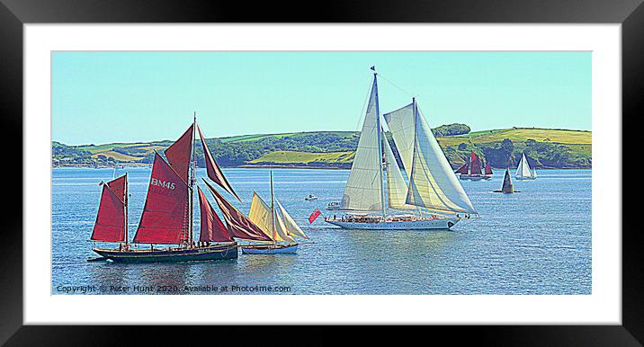 Falmouth Heritage Sailing Framed Mounted Print by Peter F Hunt