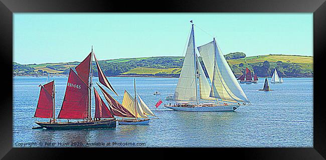 Falmouth Heritage Sailing Framed Print by Peter F Hunt
