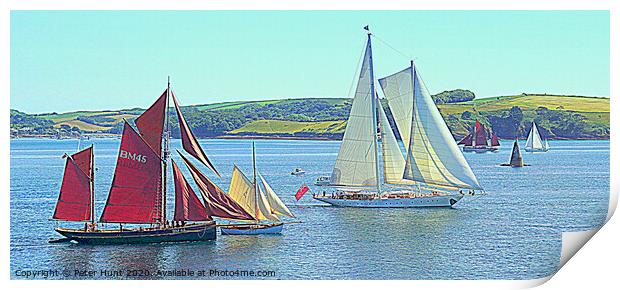 Falmouth Heritage Sailing Print by Peter F Hunt