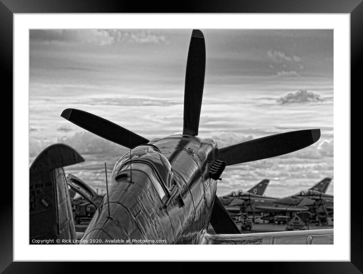 RAF old and New Framed Mounted Print by Rick Lindley